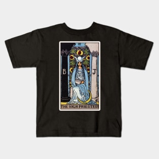 II. The High Priestess Tarot Card Kids T-Shirt